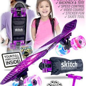 SKITCH 'First Ride' Cruiser Skateboard Adventure Kit - The Ultimate Beginner's Gift Set
