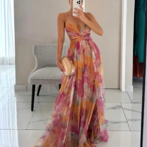 Floriana™ | Floral Elegance Maxi Dress
